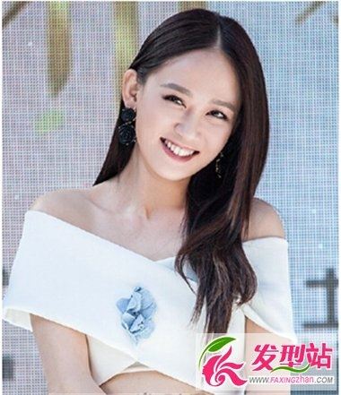 夏季淑女披肩长发发型图片